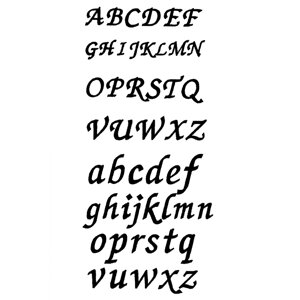štýly písma obojky