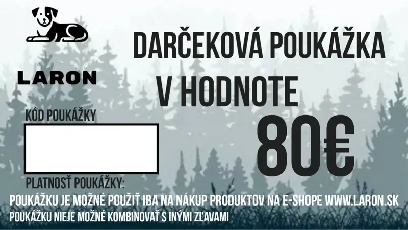 Darčeková poukážka v hodnote 80€ Darčeková poukážka v hodnote 80€