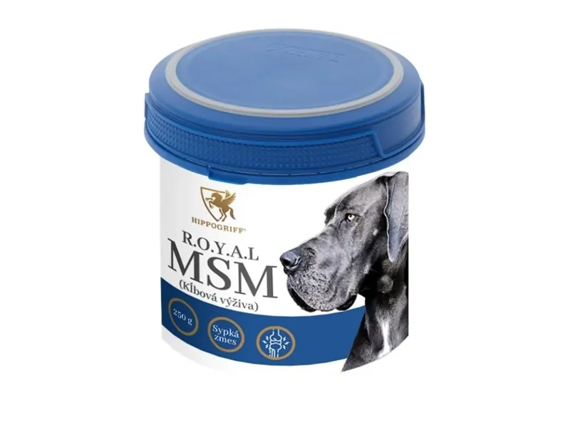 R.O.Y.A.L MSM - na bolesť kĺbov, alergie a zápal pre psy 250g R.O.Y.A.L MSM - na bolesť kĺbov, alergie a zápal pre psy 250g