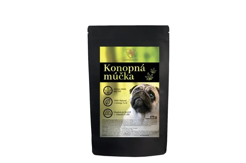 KONOPNÁ MÚČKA pre psy 270 g KONOPNÁ MÚČKA pre psy 270 g