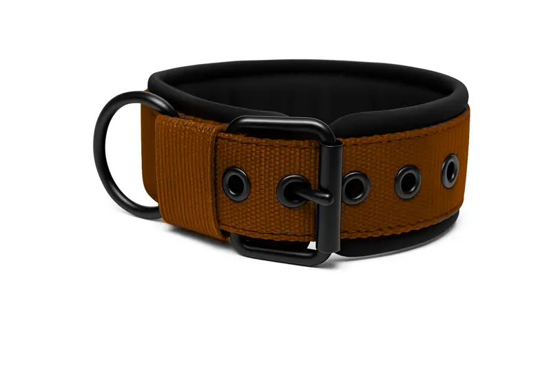 Popruhové obojky LARON Comfort hnedý 