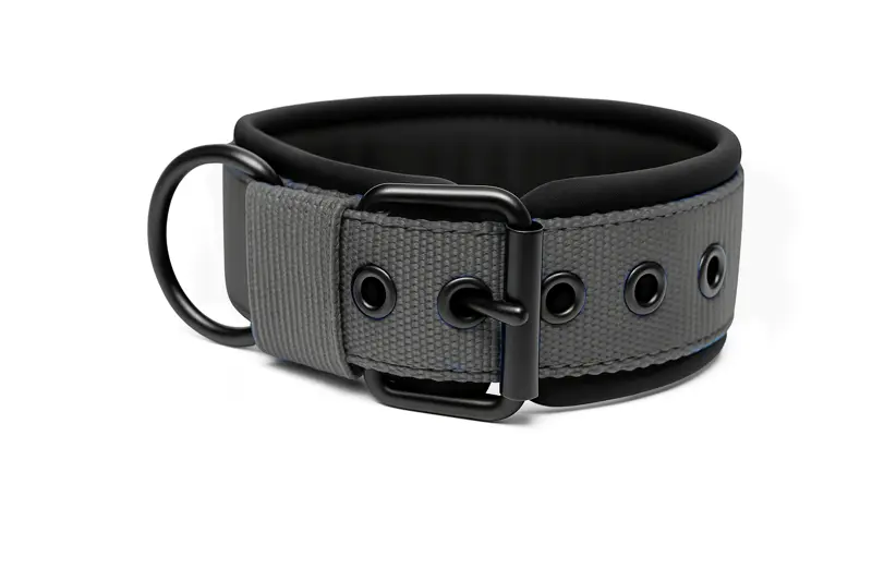 Popruhové obojky LARON Comfort šedý 