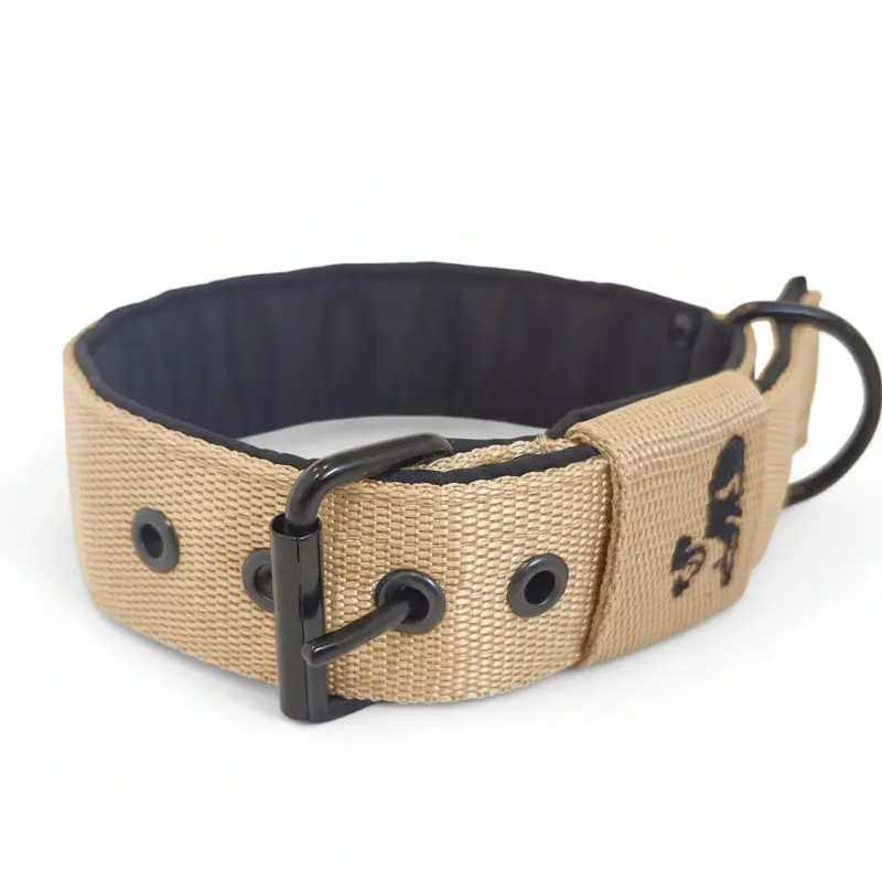 Popruhový obojok LARON béžový