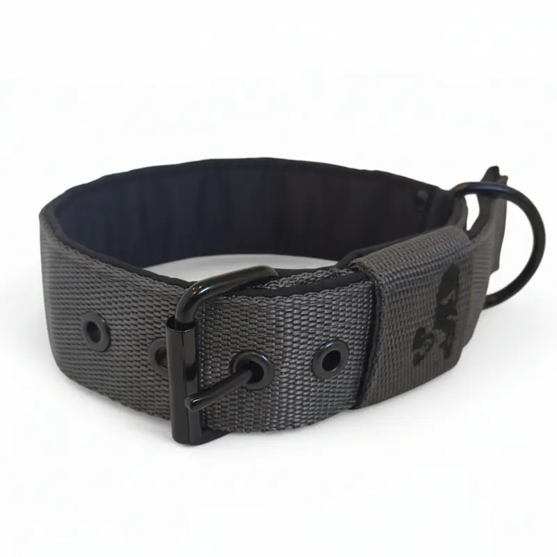 Popruhový obojok LARON šedý