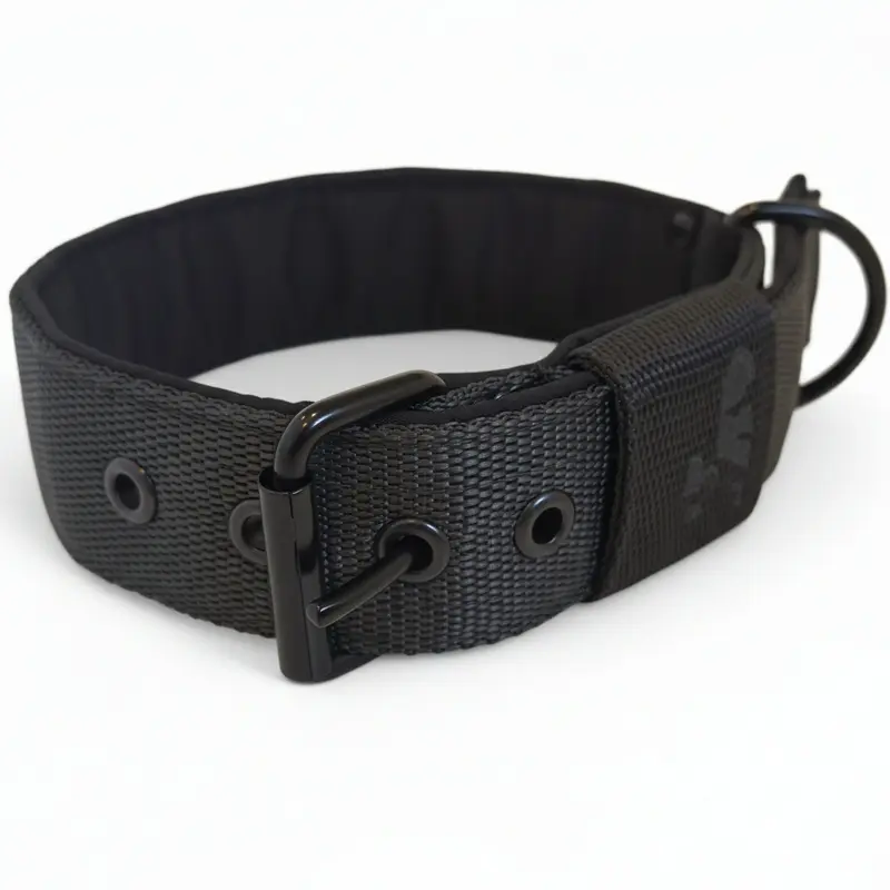 Popruhový obojok LARON  čierny 