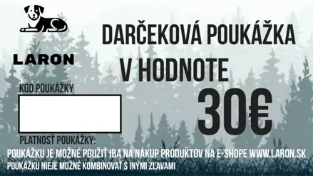 Darčeková poukážka v hodnote 30€