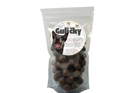 Guličky Mäso LOSOS(60%) + vajce a krill 2,4cm, (500g)