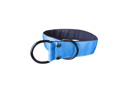 Popruhový sťahovací obojok LARON s menom baby blue