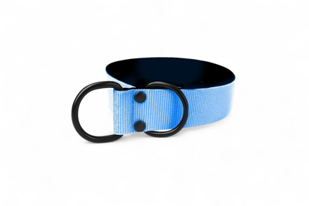 Popruhový sťahovací/polosťahovací obojok baby blue LARON 