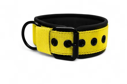 Popruhové obojky LARON Comfort žltý