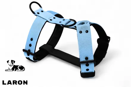 Popruhový postroj LARON baby blue 