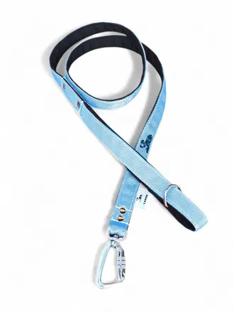 Popruhové vodítko &quot;rúčka&quot; LARON baby blue