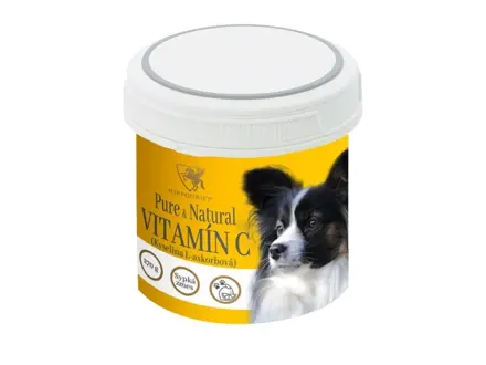 VITAMÍN C, - syntéza kolagénu + posilnenie imunity pre psy 270g 