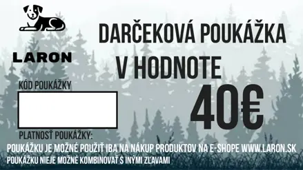 Darčeková poukážka v hodnote 40€