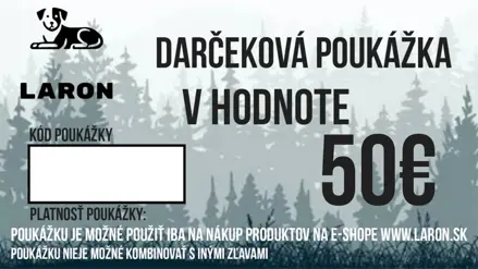 Darčeková poukážka v hodnote 50€ 