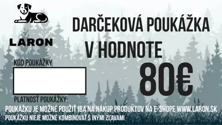 Darčeková poukážka v hodnote 80€