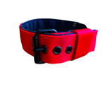Červený obojok pre psa so softshellom – veľkosť M/L