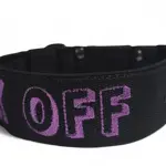 Popruhový obojok LARON 4cm s menom, uchom (rúčka) 