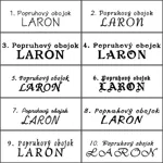 Popruhový obojok LARON s menom červený Popruhový obojok LARON s menom červený