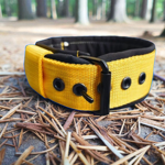 Popruhové obojky LARON Comfort žltý