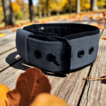Popruhový obojok LARON Comfort šedý - šitý na mieru 