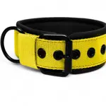 Popruhový obojok LARON Comfort žltý - precízne spracovanie