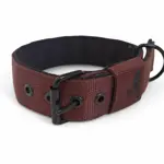 Popruhový obojok LARON  hnedý