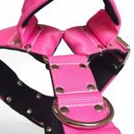 Popruhový postroj LARON ružový