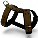Hnedý postroj pre psa LARON Comfort – ručne šitý, pohodlný a odolný