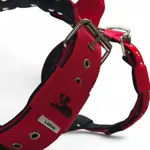 Popruhový postroj LARON červený