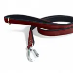 Hnedé popruhové vodítko Laron Comfort s mäkkým zimným softshellom