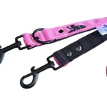 Krátke khaki vodítko Laron „rúčka“ pre rýchlu kontrolu psa